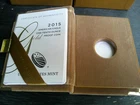 2015 U.S. mint american eagle 1/10oz gold proof coin box no coin