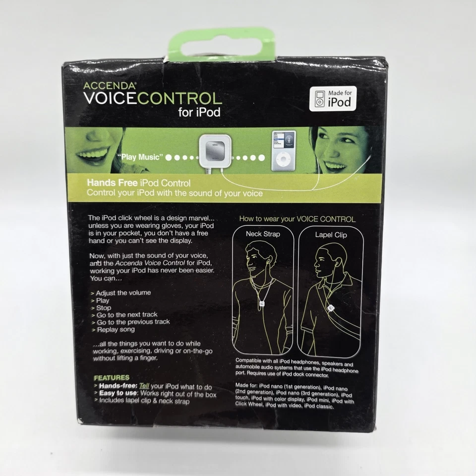 Accenda Voice Control for iPod Hands Free New Sealed VR600 - Image 2 of 4