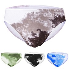 Men's Gradient Briefs with Comfortable U Convex Pouch and Low Waist Style