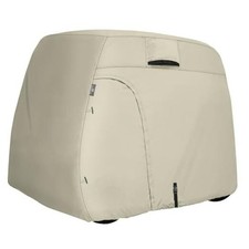 Waterproof Golf Cart Cover Universal Fits Fit for 2 Passenger Cart Light Tan
