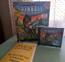 3-D ULTRA PINBALL THE LOST CONTINENT Big Box PC CD-ROM 1997 SIERRA CIB