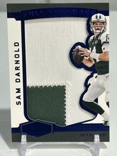 Sam Darnold 2018 Panini Plates & Patches Full Coverage Blue 2 Color Patch 28/45