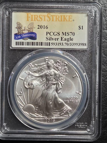 2016 American Silver 30th Anniversary, PCGS Graded a Perfect MS 70