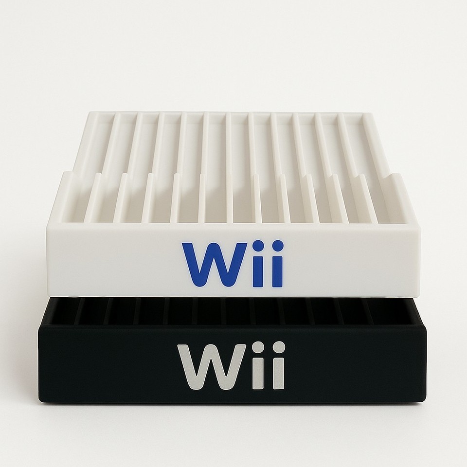 Nes Rack Nintendo Video Game Holder Fits Wii Switch GameCube Case 12 Slot ...