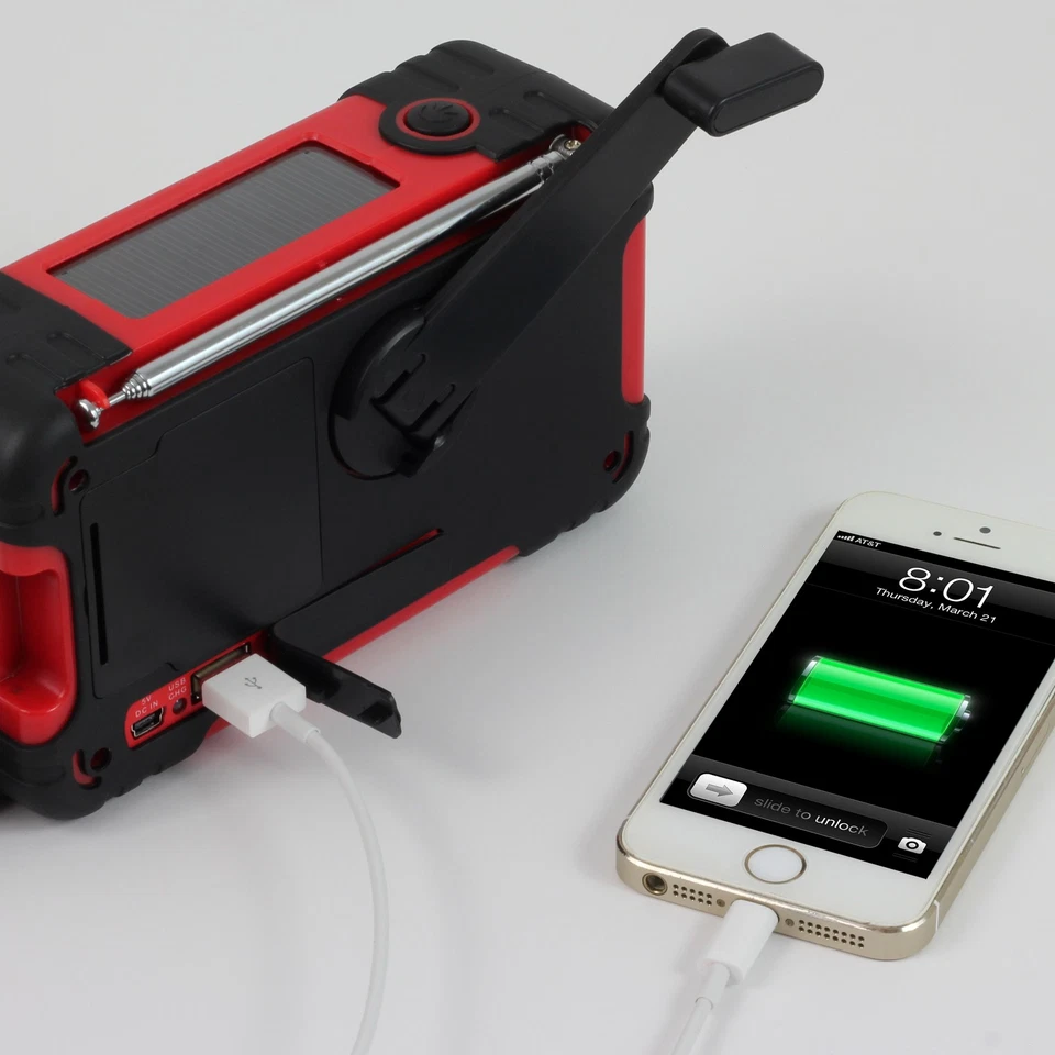 Jensen JEP-750 AM/FM погоды группы часы радио w 4-сторонний питания, встроенный фонарик - Изображение 3 из 4