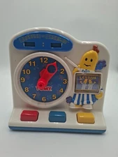 Vintage Tomy Bananas In Pajamas Clock 1996 Toy Learning To Tell Time. Works