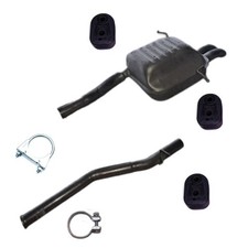 Komplett Auspuff 2-teilig für Mercedes Benz C-Klasse CL203 C 220 CDI + Zubehör