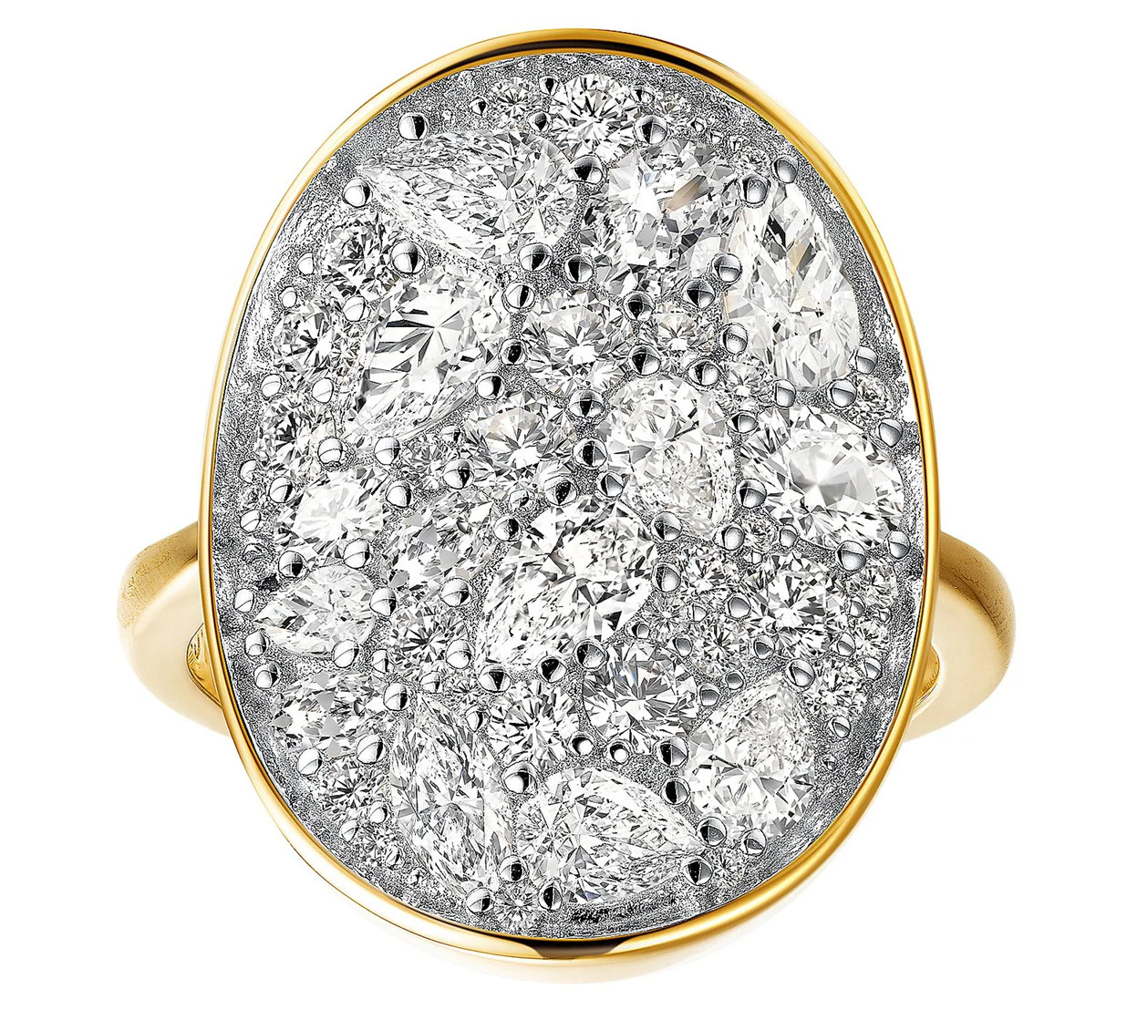 Diamonique x Jennifer Miller Sterling Silver Cobblestone Ring, Size 6