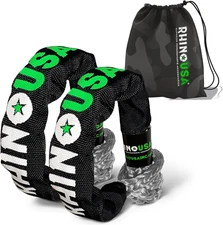 Synthetic Soft Shackle Rope (2-Pack) - 3/8 Inch X 22 Inch (31,400Lb Min Break St