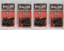 40 Allen Bullet Points 125 Grain 5/16 Diameter Arrow Heads Archery Field 14621A