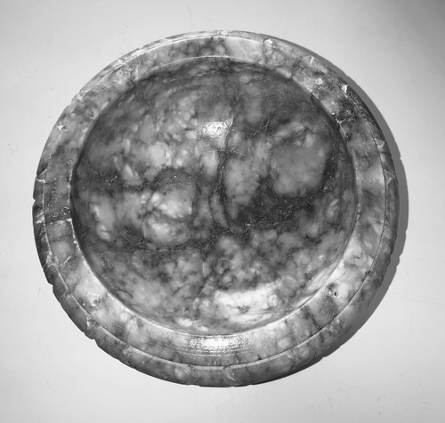 Vintage Alabaster Marmor Vogeltränke mit 4 Vögeln schön handgeschnitzt Italien selten 8 Zoll - Bild 8 von 16