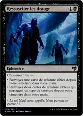MTG Magic KHM - [x4] Raise the Draugr/Resusciter les draugr, French/VF
