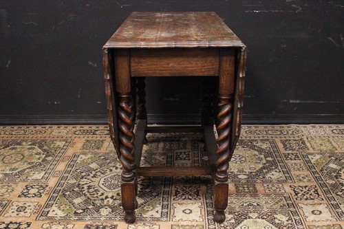 Bellissimo tavolo a bandelle / table / aperto / legno rovere/ Inghilterra / UK - Foto 2 di 12