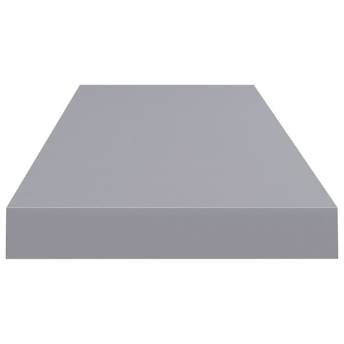 Wall Shelf Set of 4 Grey Honeycomb MDF, metal 31.5 x 9.3 in - Picture 5 of 8