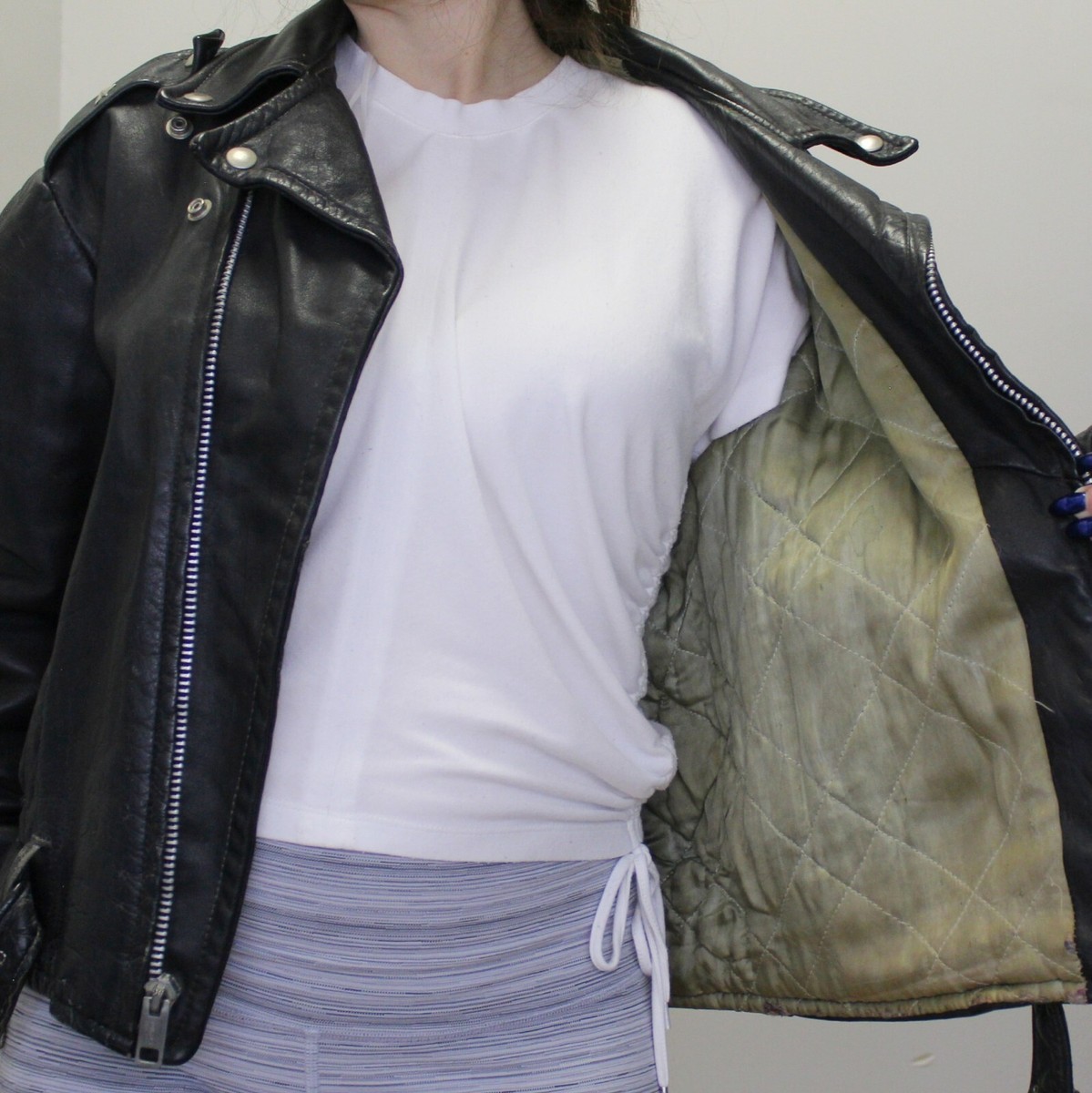 Vintage 60s Leather Biker Jacket Black Rocker Moto Jacket Vintage 60s Leather Biker Jacket Black Rocker Moto Jacket