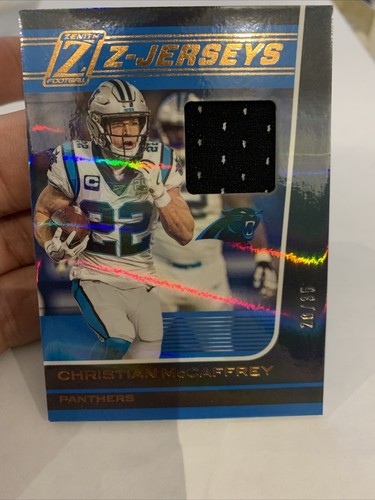 Panini Zenith Football Christian McCaffrey /35 Z-Jerseys SSP Prizm 2020 - Picture 5 of 7