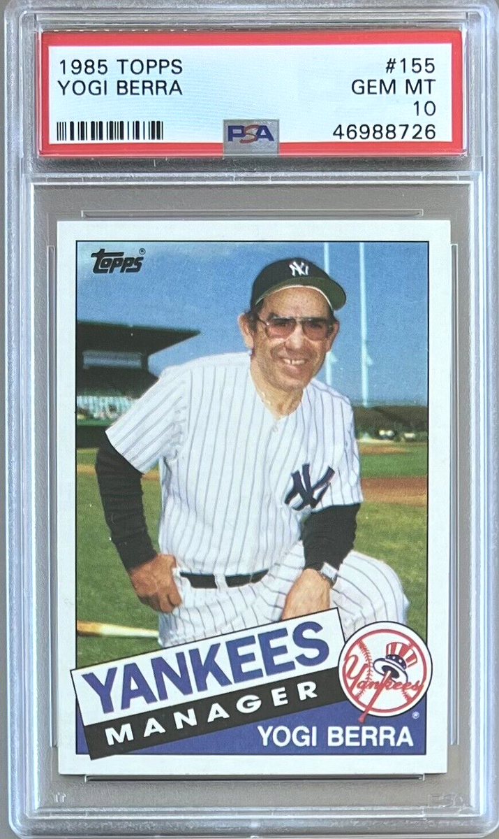 1985 TOPPS #155 MANAGER YOGI BERRA HOF PSA 10 GEM MT YANKEES | eBay