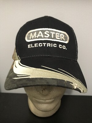 VINTAGE Mossy Oak Master Electric Co. Baseball Cap Trucker Hat Lid