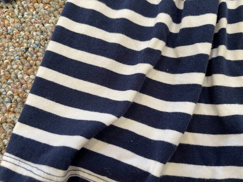Old Navy Girls Blue & White Striped Dress 12-18M - 第 2/3 張圖片