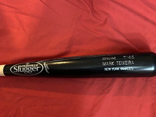 MARK TEIXEIRA LOUISVILLE SLUGGER GAME ISSUED WOOD BAT NEW YORK YANKEES  T165
