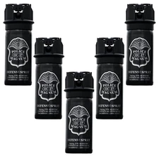 5 Police Magnum Pepper Spray 2oz Stream FlipTop Self Defense Security Protection
