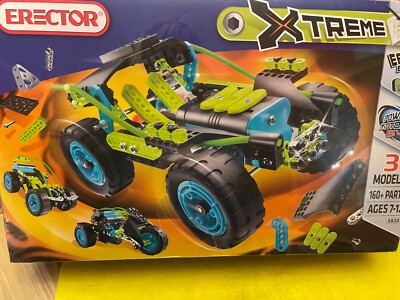 Erector Extreme 3 Model Set - Power Motor - 160+ Pieces New Sealed Package
