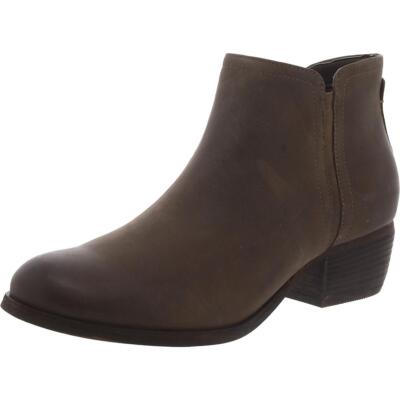 Clarks Womens Maypearl Ramie Heel Work Leather Booties Shoes BHFO 4404