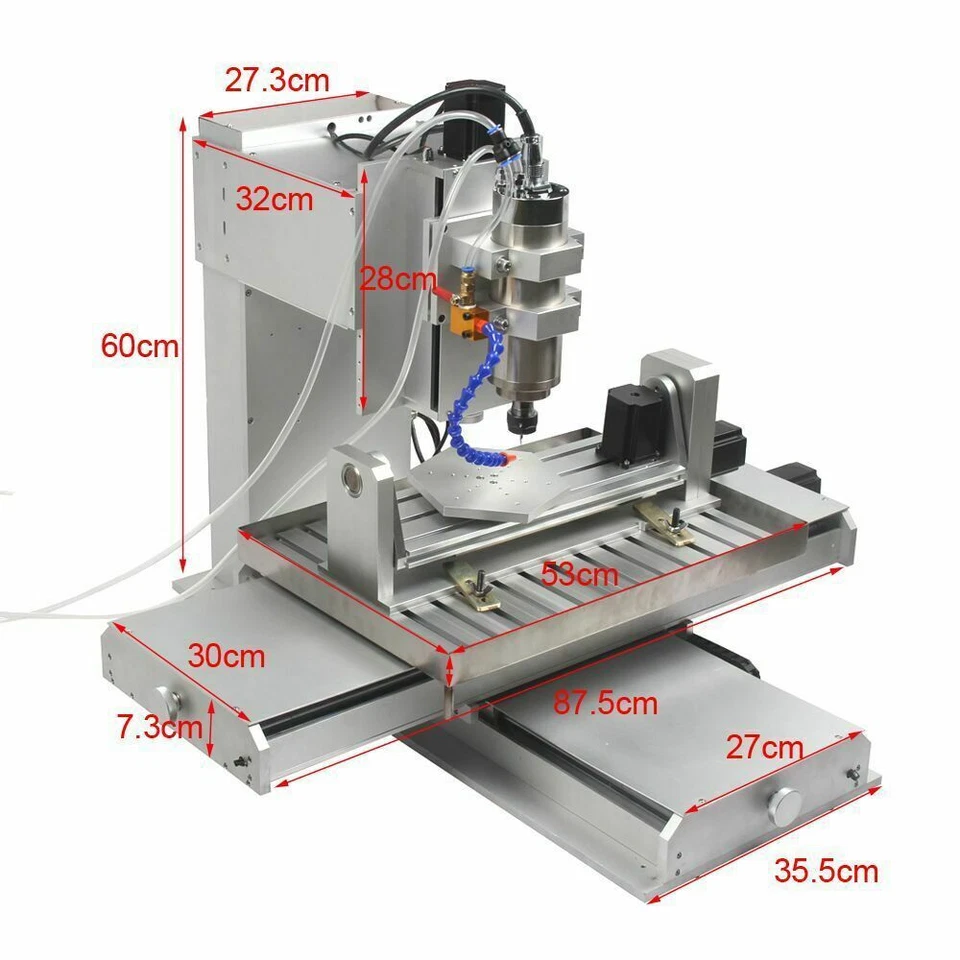 5Axis CNC 6040 Router 2200W CNC Cutting Milling Engraving Mach3 Machine US 110V - Image 2 of 4