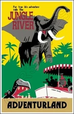 Disneyland Jungle River Poster 11X17 - Adventurland Cruise 