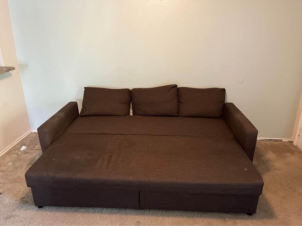 IKEA Brown Sleeper Sofa- Smoke Free, Includes Storage