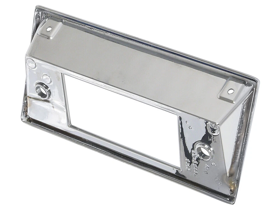 Camioneta pickup F250 F350 1968-72 placa frontal de radio cromada negra nueva Foto 3 de 4