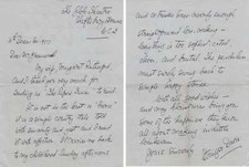 ACTOR Stringer Davis autograph letter signed