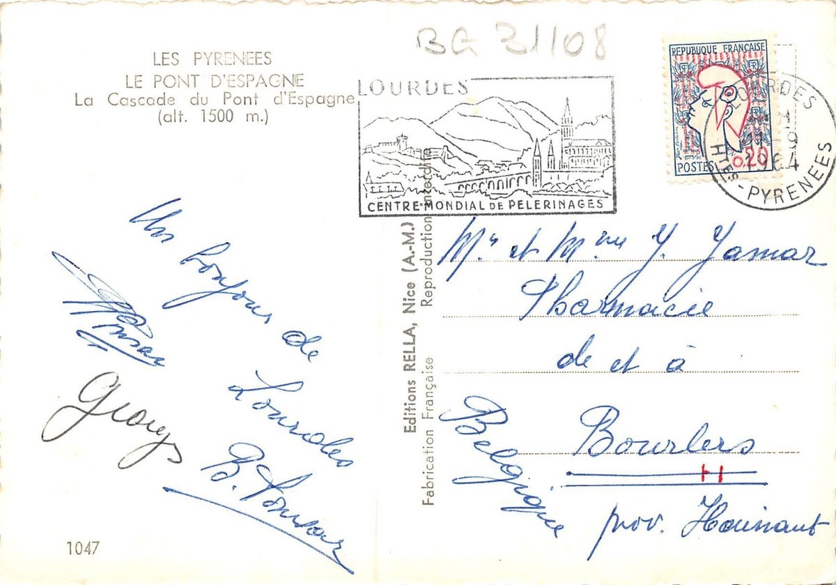 1931 Les cascades du pont d'Espagne - Original - Pierre Joubert