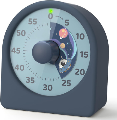 LIORQUE Visueller Timer 60 Minuten Countdown Timer Für Kinder Und Erwachsene Lei