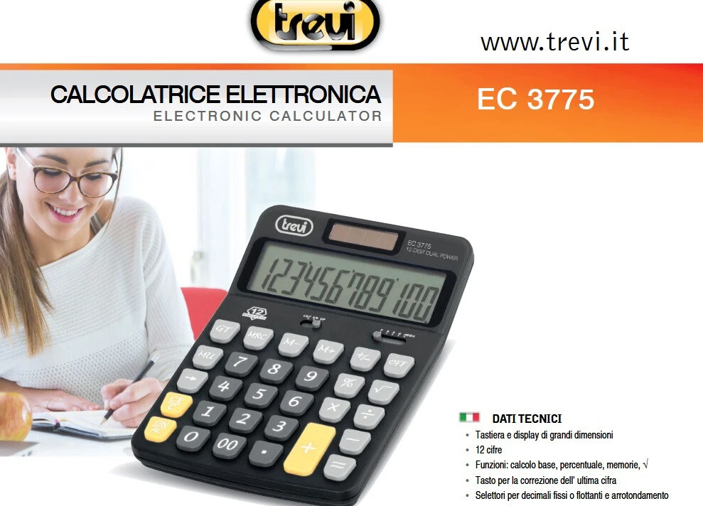 Maxi-calcolatrice Da Tavolo | Logo Personalizzato | Da 7,20 - Foto 4