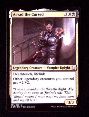 Arvad the Cursed Magic the Gathering Dominaria Vampire Knight Uncommon