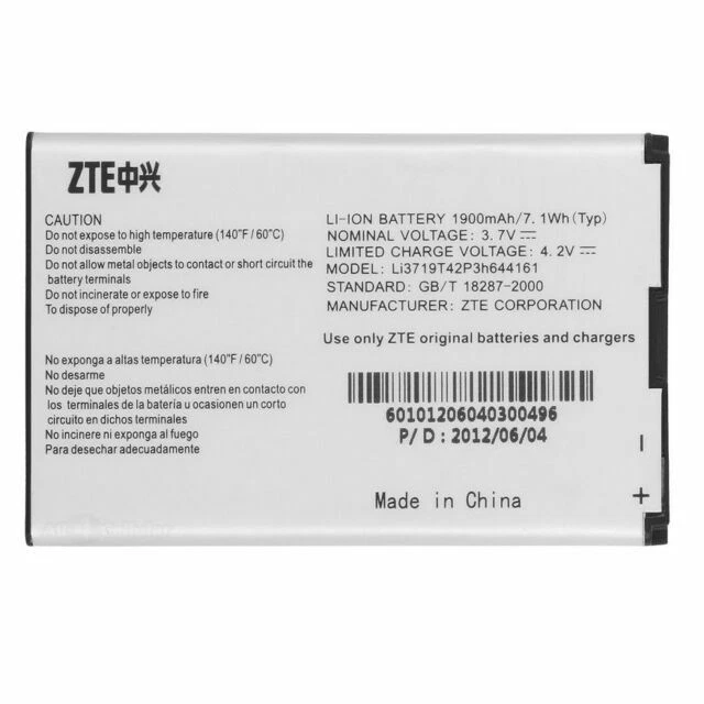 Baterías para Teléfonos Celulares ZTE Para ZTC
