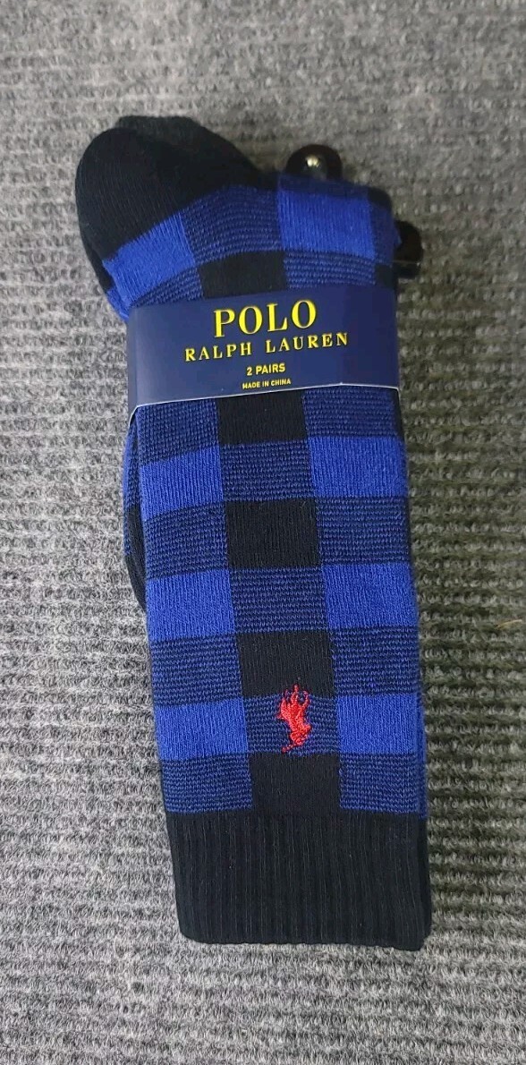 Polo Ralph Lauren pantaloni abito uomo calze pony 2 paia