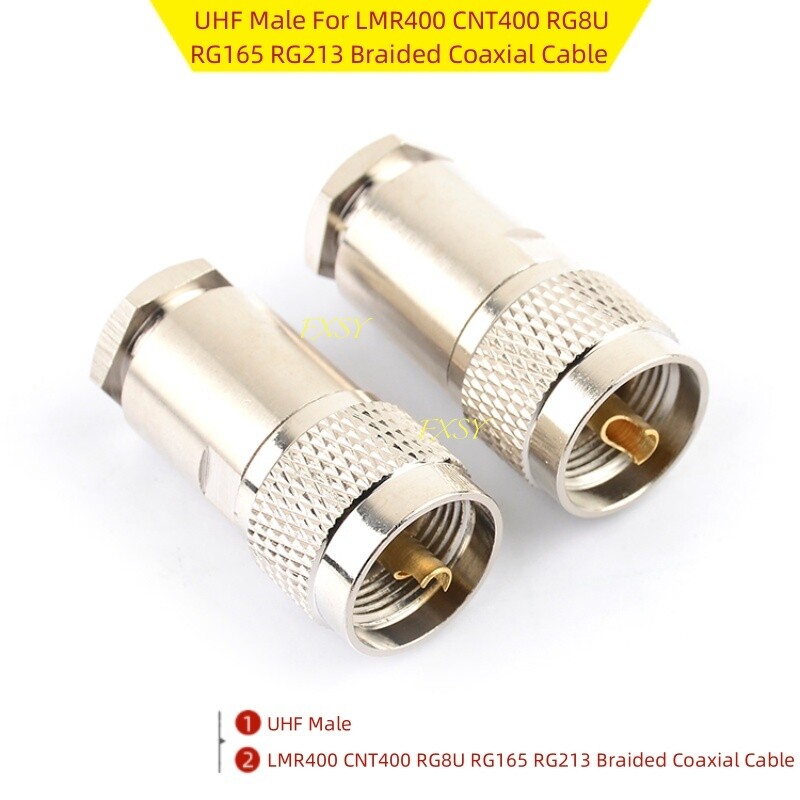 Morsetto A Spina UHF PL-259 Maschio PL259 Per Connettore - Foto 8