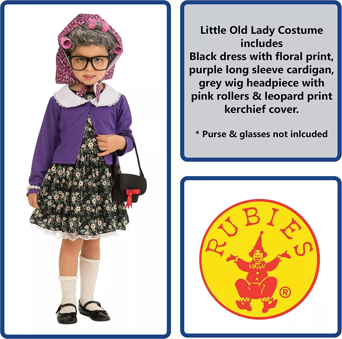 Kids old top woman costume