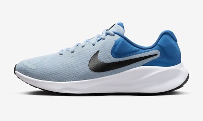Nike Revolution 7 Road Running Shoes Light Armory Blue Men's Size 12 FB2207-402