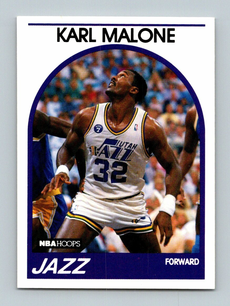 1989-90 NBA Hoops #30 Karl Malone Utah Jazz Forward | eBay