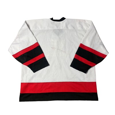 VTG 90s WWF WRESTLING NEW YORK MESH Hockey JERSEY WORLD FEDERATION