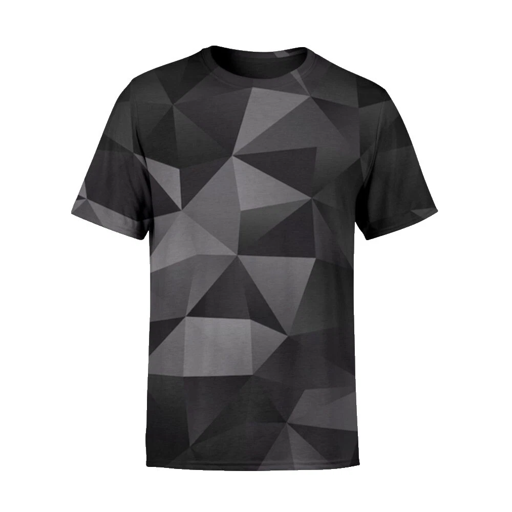 Camisetas Geométrico Negro para Hombres