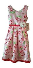 Jona Michelle Girl's Sleeveless Pink Floral Special Occasion Party Dress 5 10 12