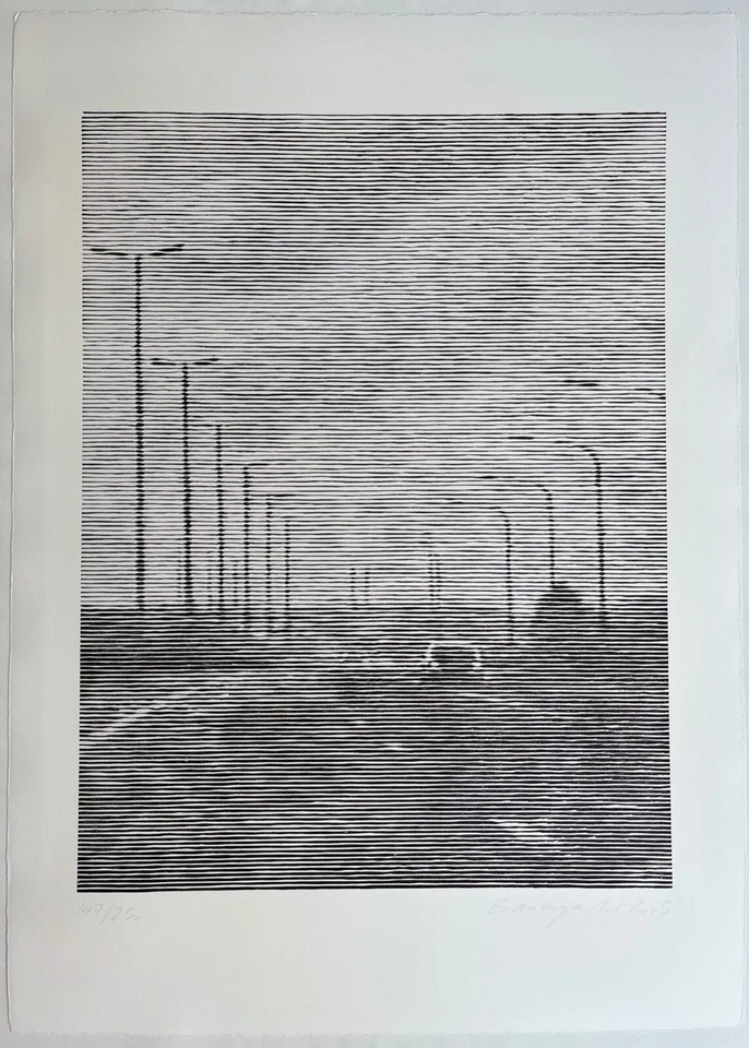 Christiane Baumgartner - Signierter numm. Original Holzschnitt - Ausfallstraße - Bild 3 von 4