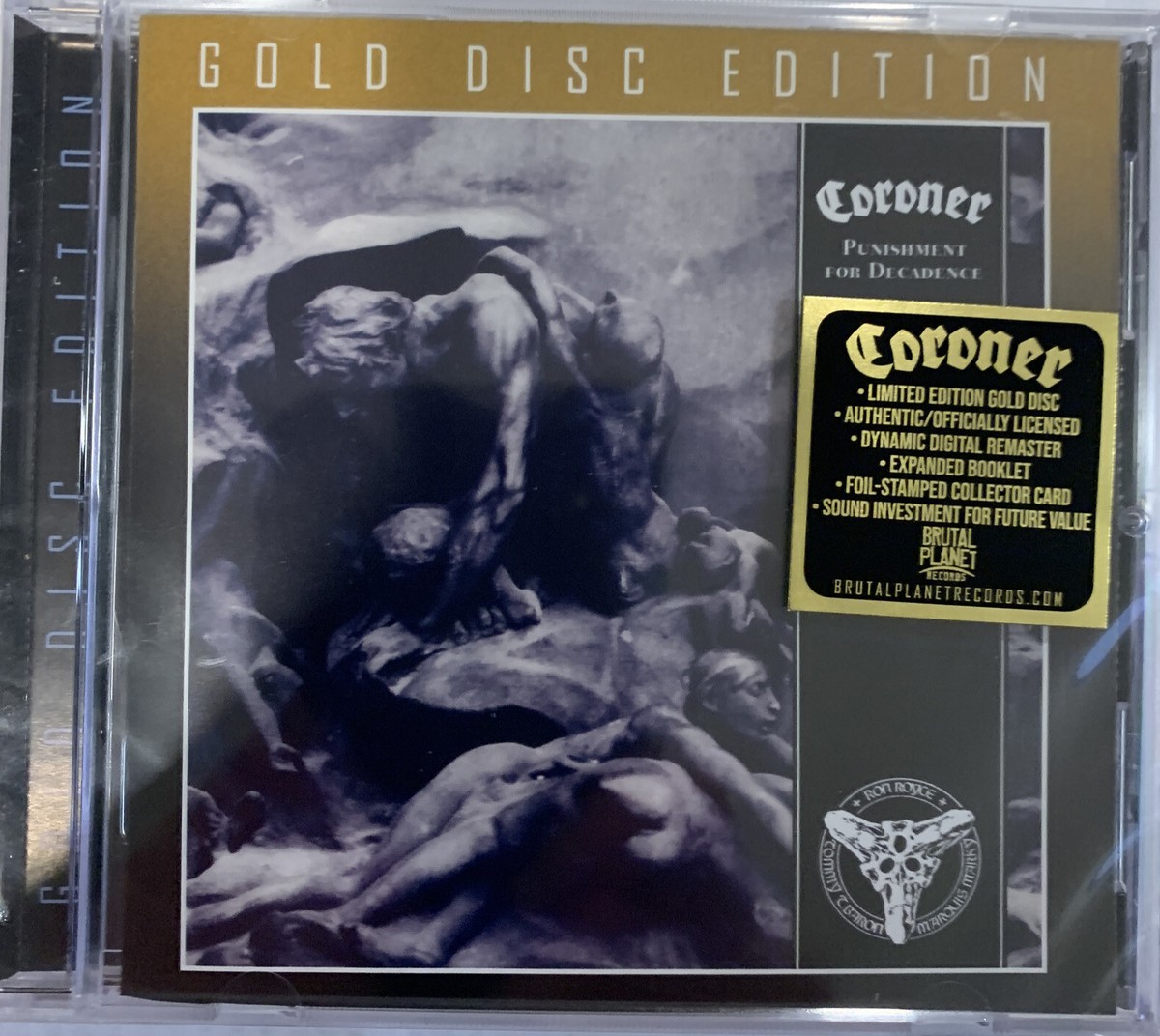 Coroner - Punishment For Decadence CD 2022 Brutal Planet