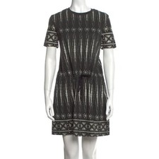 Tory Burch Geometric Crew Neck Dress