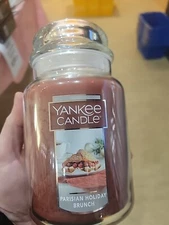YANKEE CANDLE PARISIAN HOLIDAY BRUNCH 22oz CLASSIC JAR CANDLE- NEW
