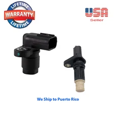 Set of 2 Engine Camshaft & Crankshaft Position Sensor Fit: Acura , Honda